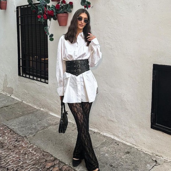 NWT Zara Studded Leather Cummerbund - Picture 10 of 16